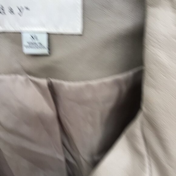 A New Day Faux-Leather Anorak Jacket Frontier Beige Womens  Size XL - Picture 3 of 5